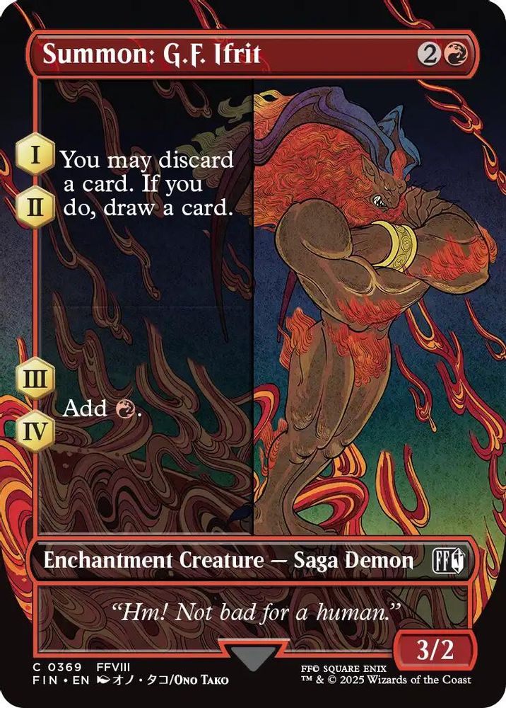 Summon: G.F. Ifrit (Borderless) · 369 · FINAL FANTASY · Foil