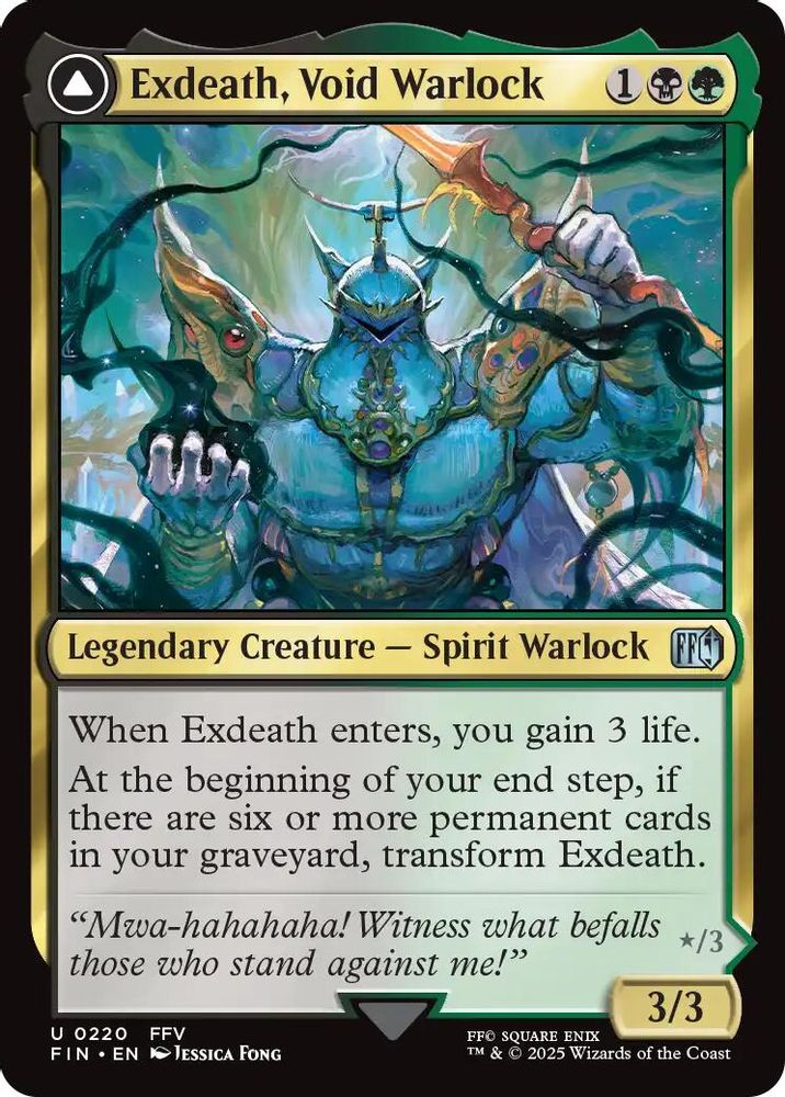 Exdeath, Void Warlock · 220 · FIN · Non-foil