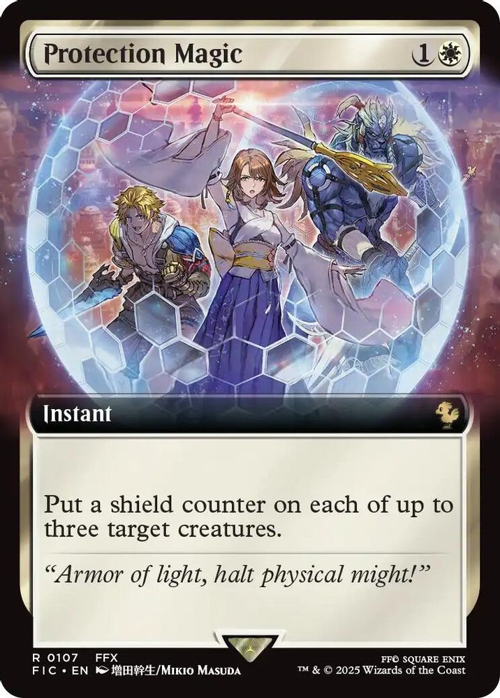 Protection Magic (Extended Art) · 107 · Commander: FINAL FANTASY · Foil