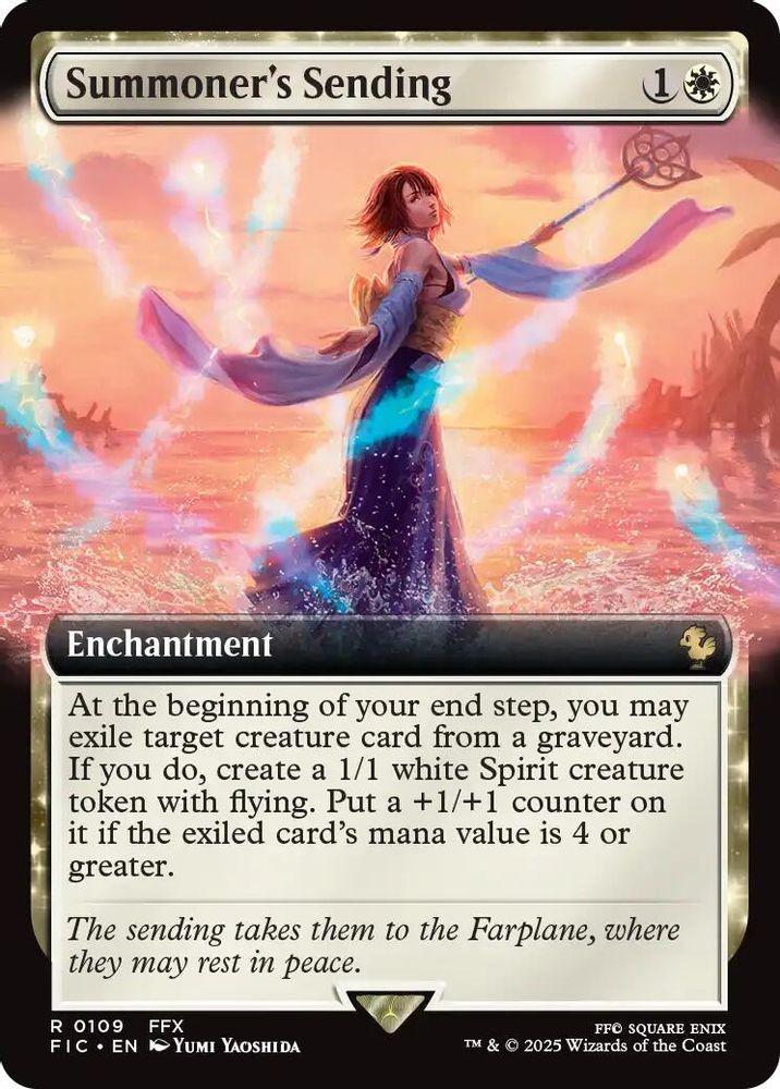 Summoner's Sending (Extended Art) · 109 · Commander: FINAL FANTASY · Non-foil