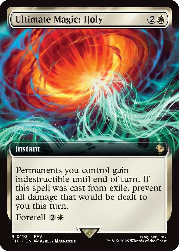 Ultimate Magic: Holy (Extended Art) · 110 · Commander: FINAL FANTASY · Foil