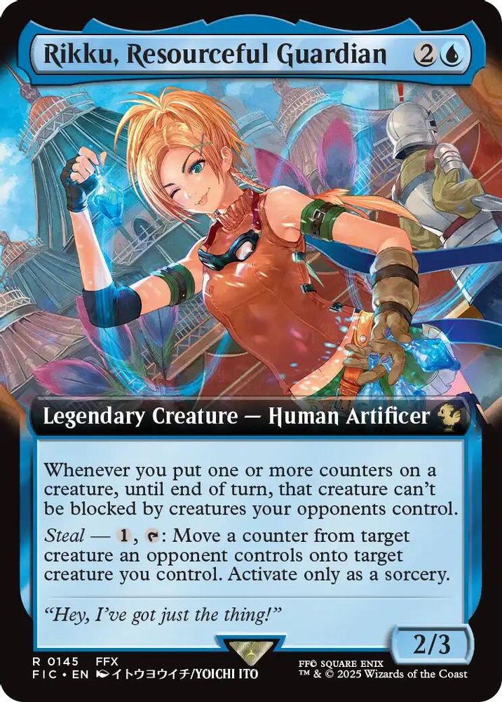 Rikku, Resourceful Guardian (Extended Art) · 145 · Commander: FINAL FANTASY · Non-foil
