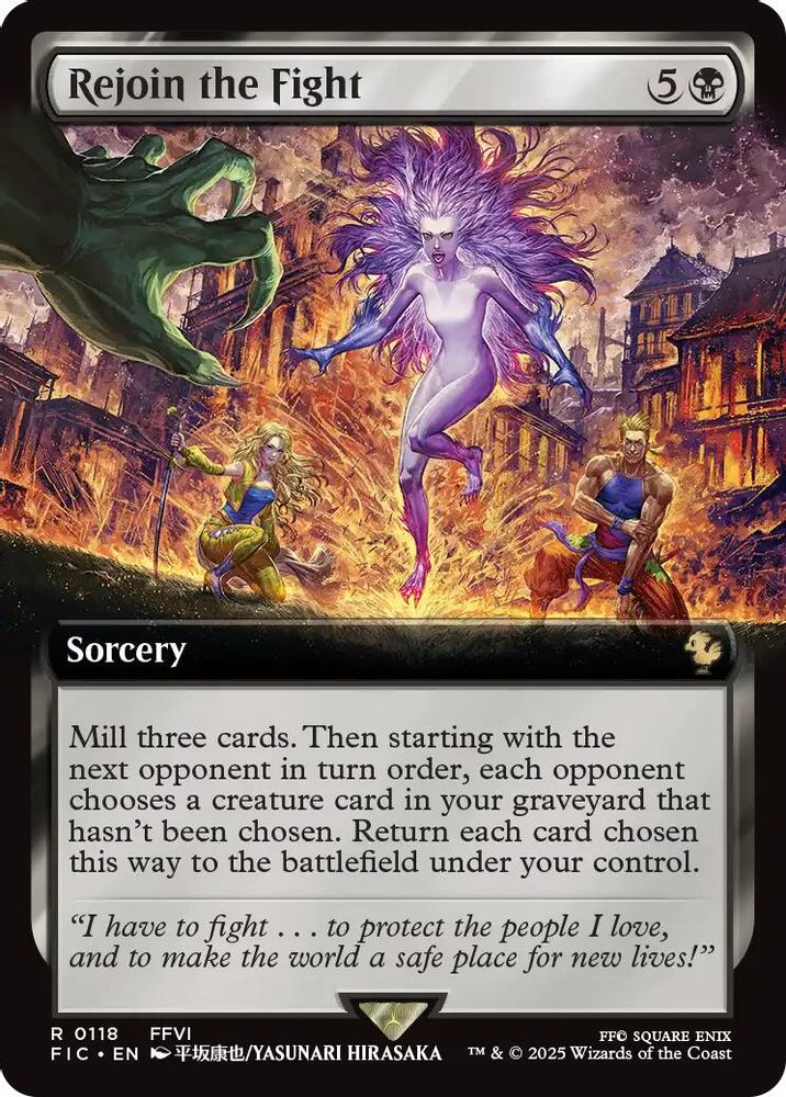 Rejoin the Fight (Extended Art) · 118 · Commander: FINAL FANTASY · Non-foil