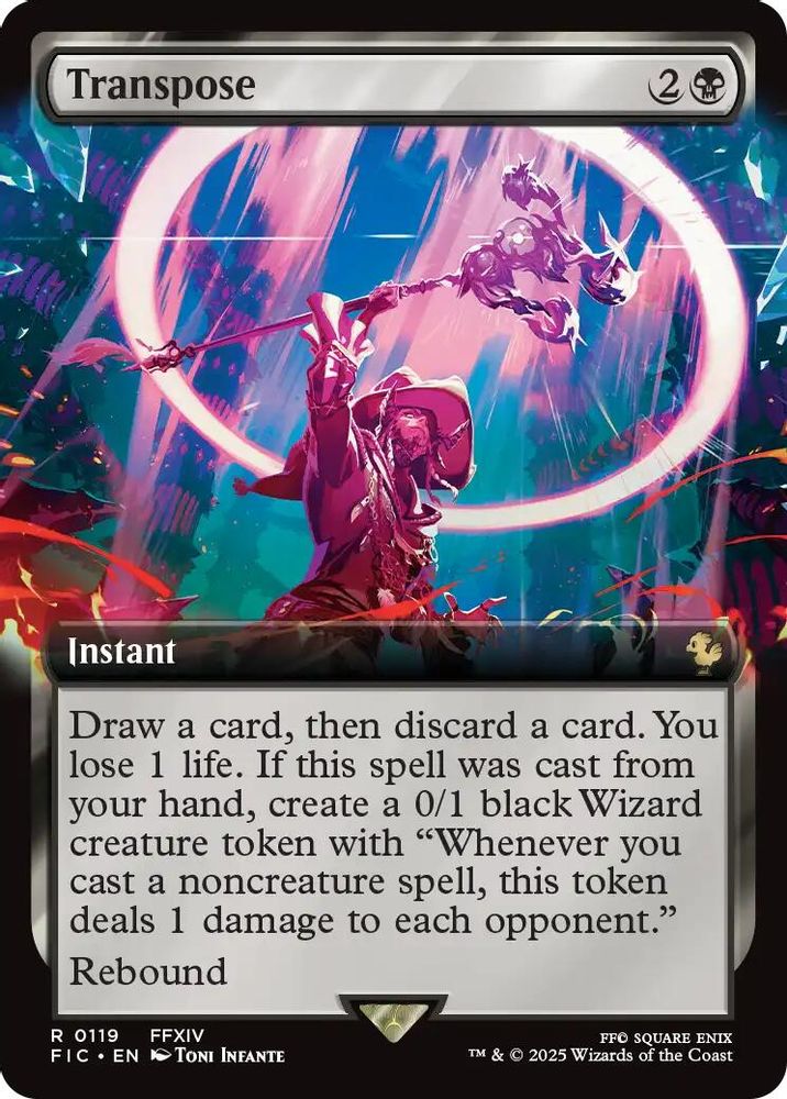 Transpose (Extended Art) · 119 · Commander: FINAL FANTASY · Non-foil