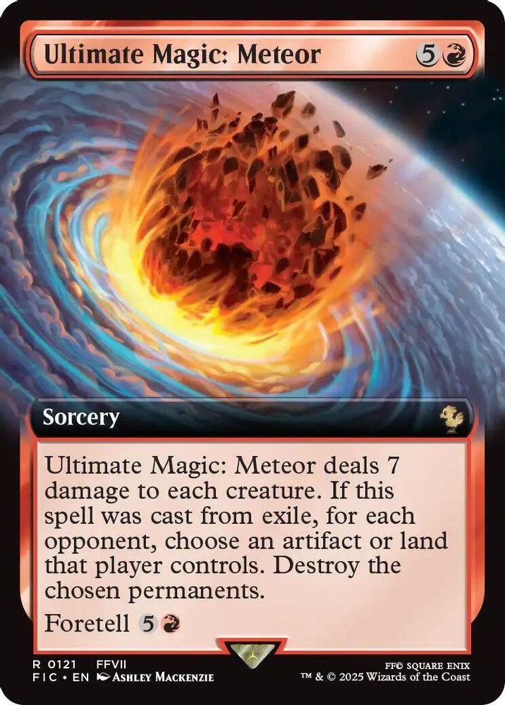 Ultimate Magic: Meteor (Extended Art) · 121 · Commander: FINAL FANTASY · Non-foil