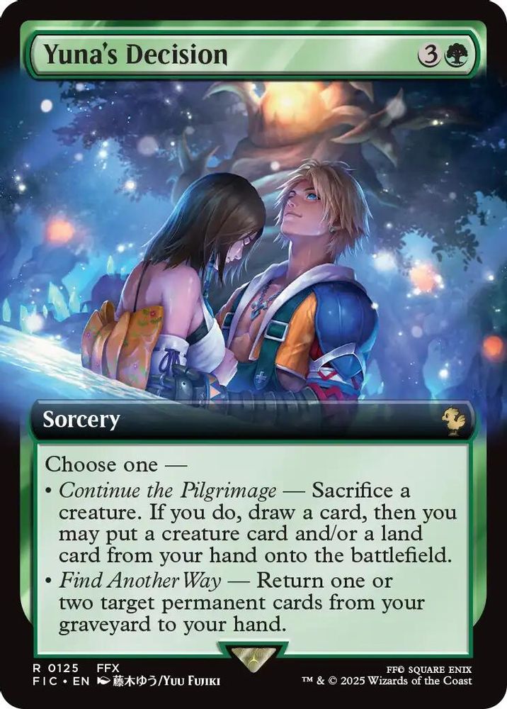 Yuna's Decision (Extended Art) · 125 · Commander: FINAL FANTASY · Foil