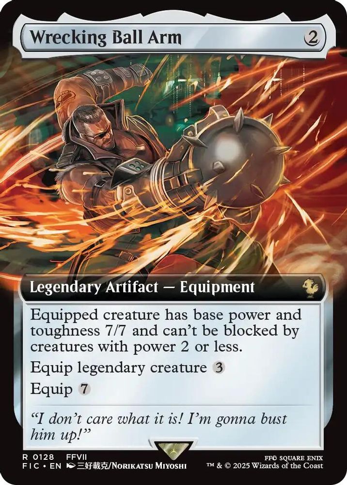 Wrecking Ball Arm (Extended Art) · 128 · Commander: FINAL FANTASY · Non-foil