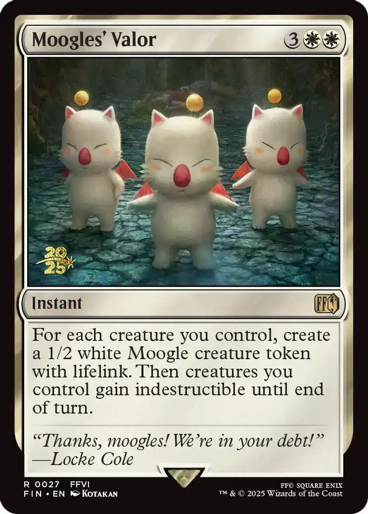 Moogles' Valor · 27 · PAFR · Foil