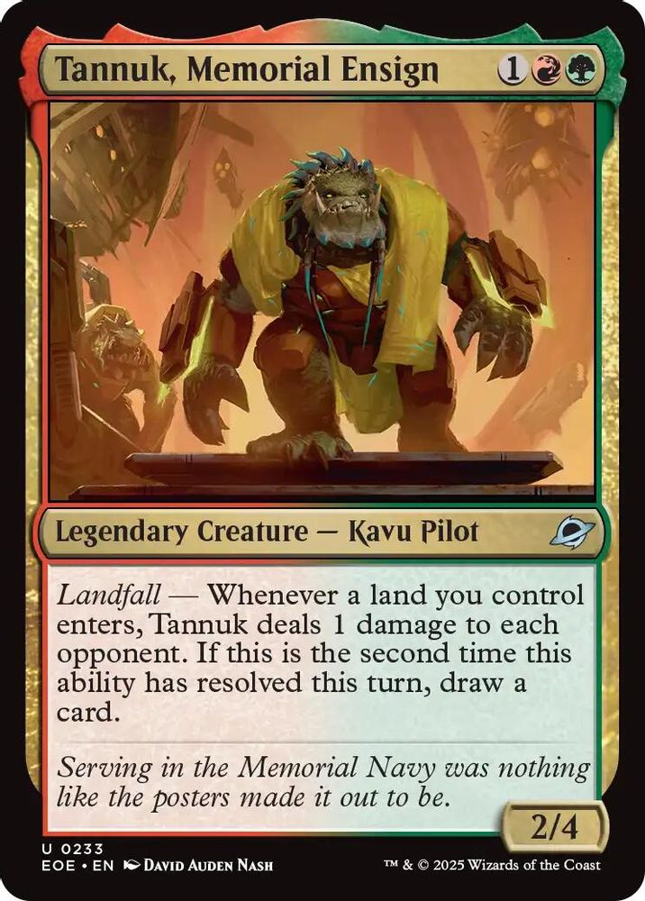 Tannuk, Memorial Ensign · 233 · Edge of Eternities · Foil
