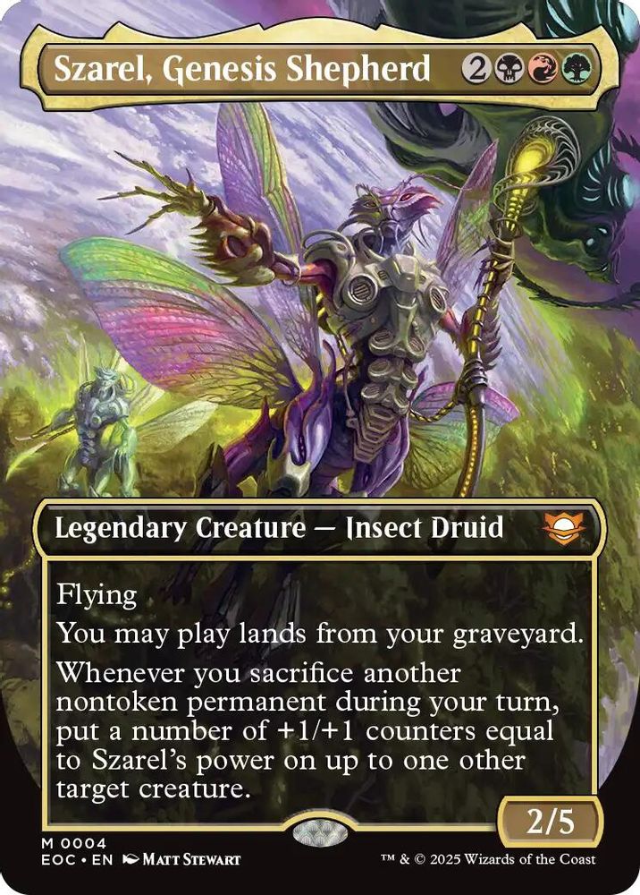 Szarel, Genesis Shepherd (Borderless) · 4 · Commander: Edge of Eternities · Foil