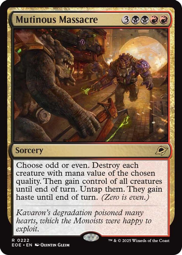 Mutinous Massacre · 222 · Edge of Eternities · Non-foil