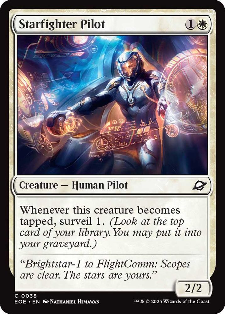 Starfighter Pilot · 38 · Edge of Eternities · Foil