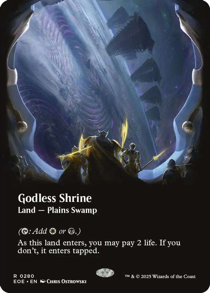 Godless Shrine (Borderless) · 280 · Edge of Eternities · Foil