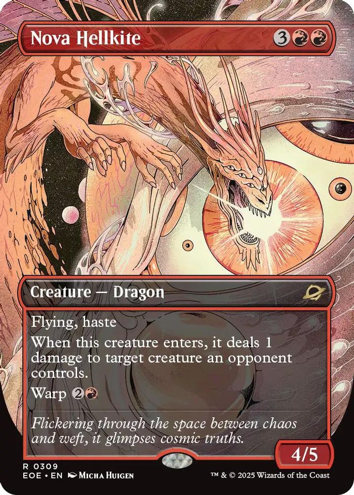 Nova Hellkite (Borderless) · 309 · Edge of Eternities · Foil