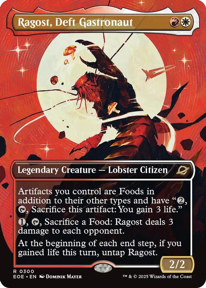 Ragost, Deft Gastronaut (Borderless) · 300 · Edge of Eternities · Foil