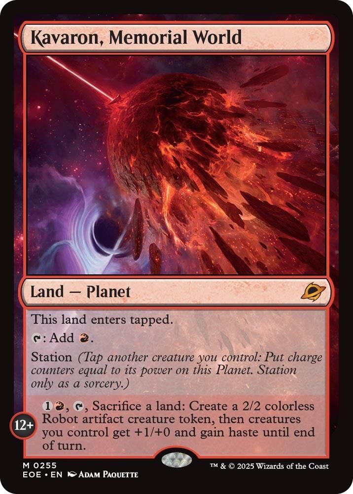 Kavaron, Memorial World · 255 · Edge of Eternities · Non-foil