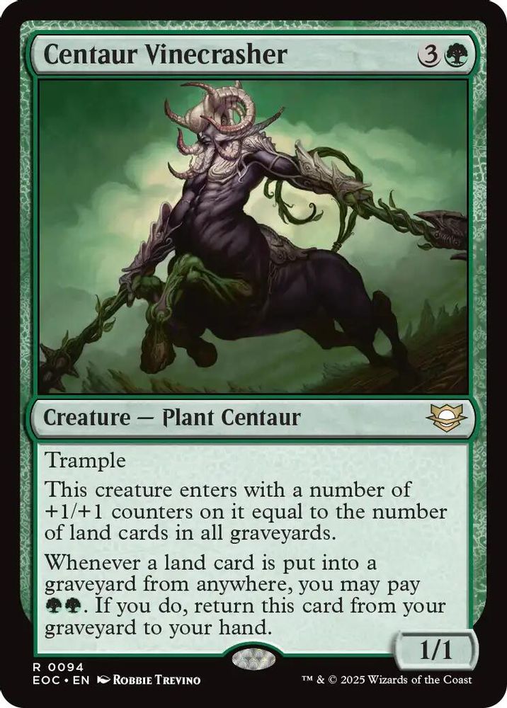 Centaur Vinecrasher · 94 · Commander: Edge of Eternities · Non-foil