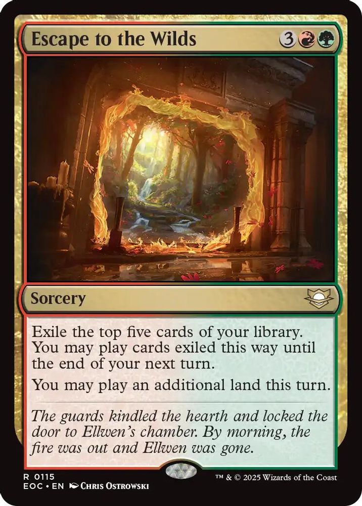 Escape to the Wilds · 115 · Commander: Edge of Eternities · Non-foil
