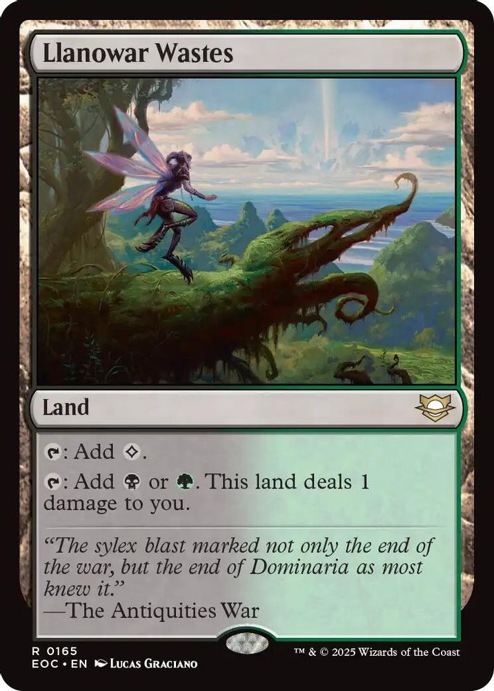 Llanowar Wastes · 165 · Commander: Edge of Eternities · Non-foil