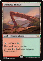 Sheltered Thicket · 178 · Commander: Edge of Eternities · Non-foil