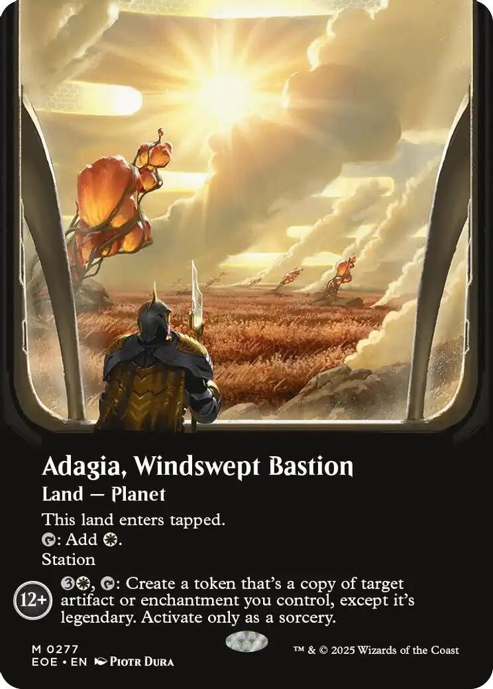Adagia, Windswept Bastion (Borderless) · 277 · Edge of Eternities · Non-foil