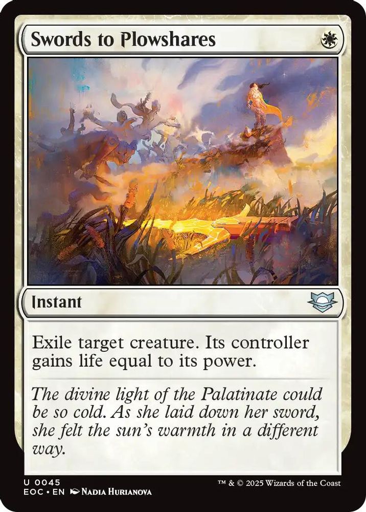 Swords to Plowshares · 45 · EOC · Non-foil