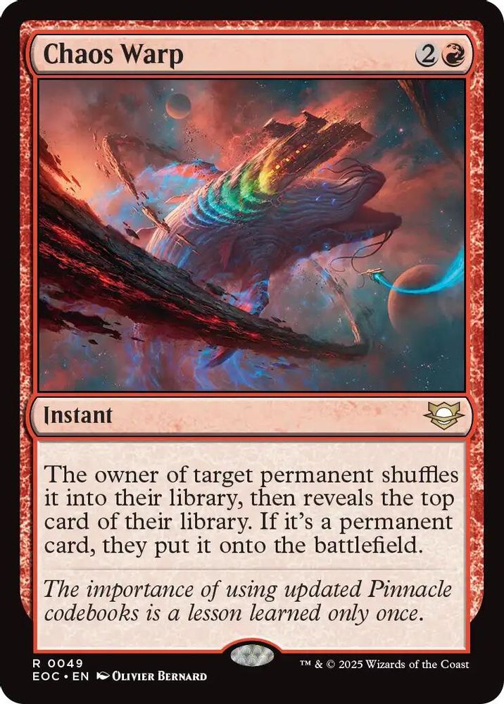 Chaos Warp · 49 · EOC · Non-foil