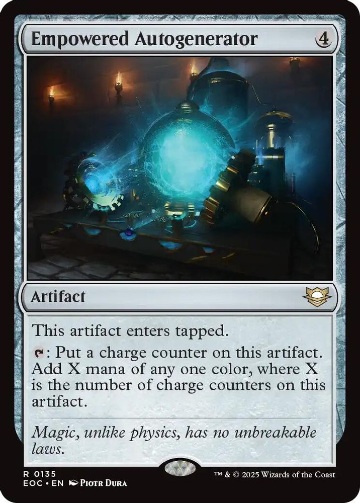 Empowered Autogenerator · 135 · Commander: Edge of Eternities · Non-foil