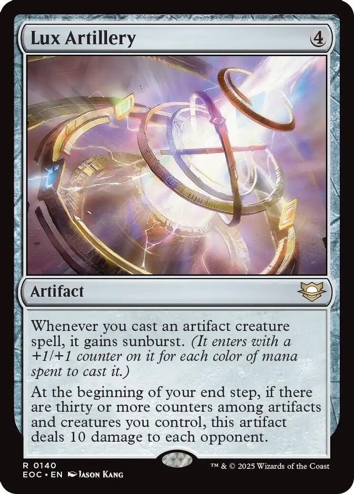 Lux Artillery · 140 · Commander: Edge of Eternities · Non-foil