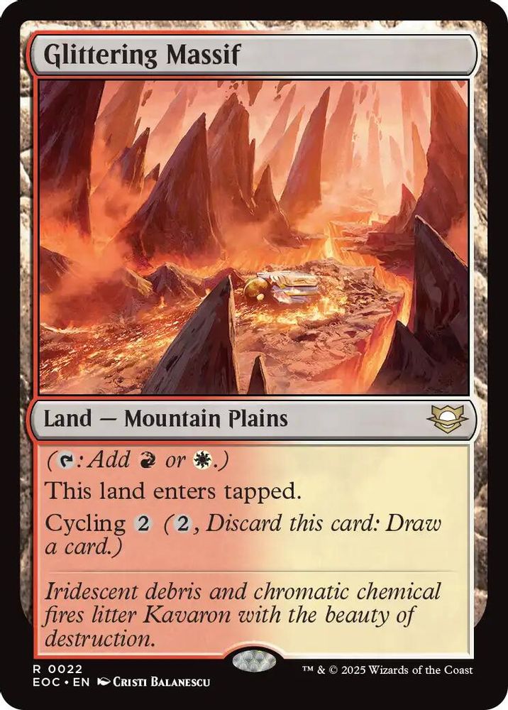 Glittering Massif · 22 · EOC · Non-foil