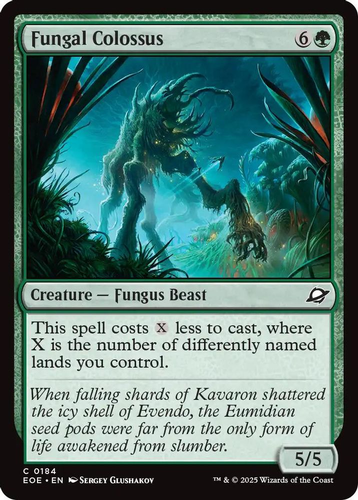 Fungal Colossus · 184 · Edge of Eternities · Non-foil