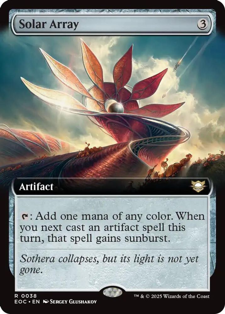 Solar Array (Extended Art) · 38 · Commander: Edge of Eternities · Non-foil