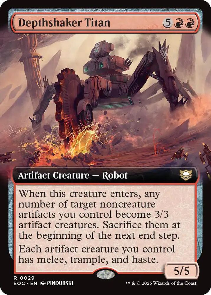 Depthshaker Titan (Extended Art) · 29 · Commander: Edge of Eternities · Non-foil