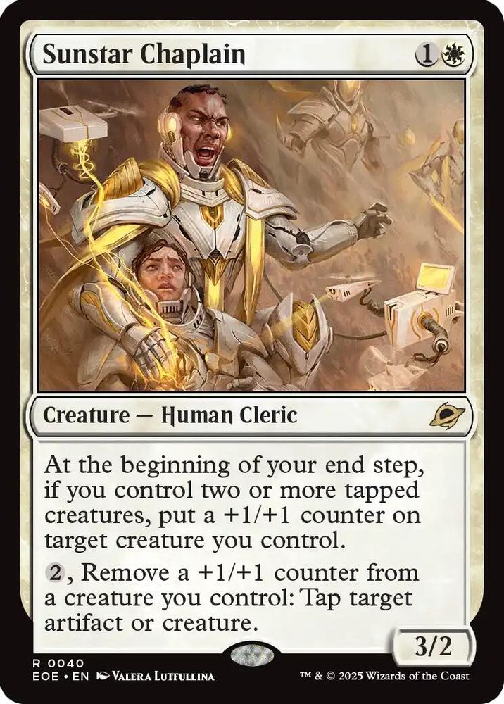 Sunstar Chaplain · 40 · Edge of Eternities · Non-foil