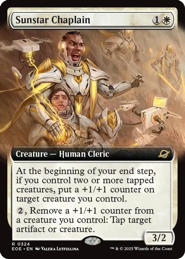 Sunstar Chaplain (Extended Art) · 324 · Edge of Eternities · Foil