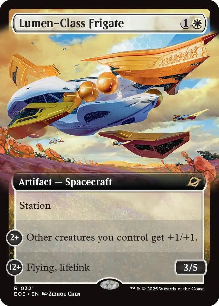 Lumen-Class Frigate (Extended Art) · 321 · Edge of Eternities · Non-foil