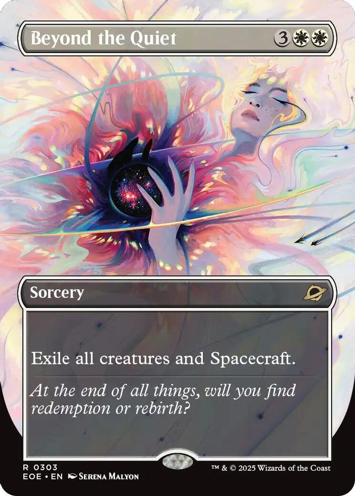 Beyond the Quiet (Borderless) · 303 · Edge of Eternities · Non-foil
