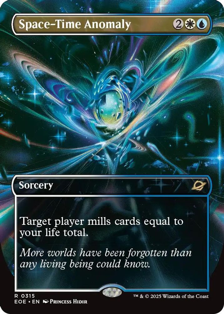 Space-Time Anomaly (Borderless) · 315 · Edge of Eternities · Non-foil