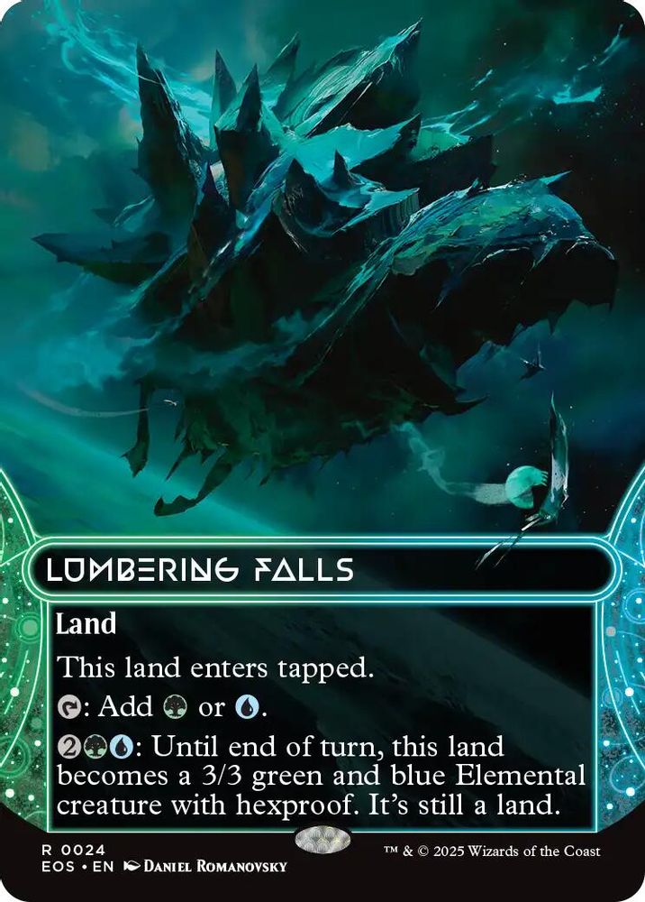 Lumbering Falls (0024) (Borderless) · 24 · Edge of Eternities: Stellar Sights · Non-foil