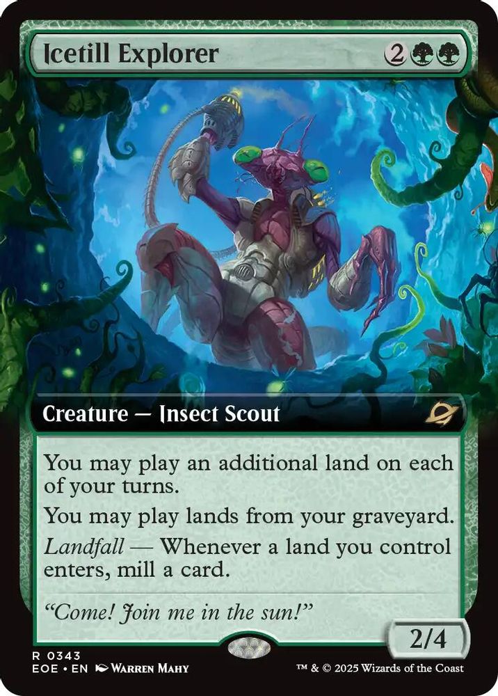 Icetill Explorer (Extended Art) · 343 · Edge of Eternities · Foil