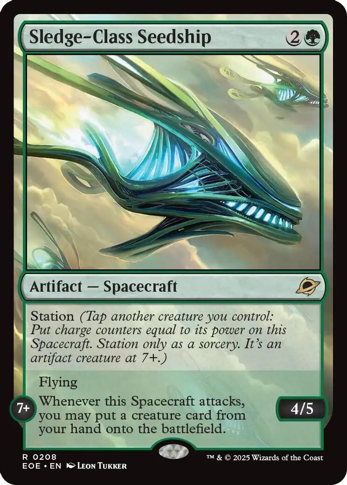 Sledge-Class Seedship · 208 · Edge of Eternities · Non-foil