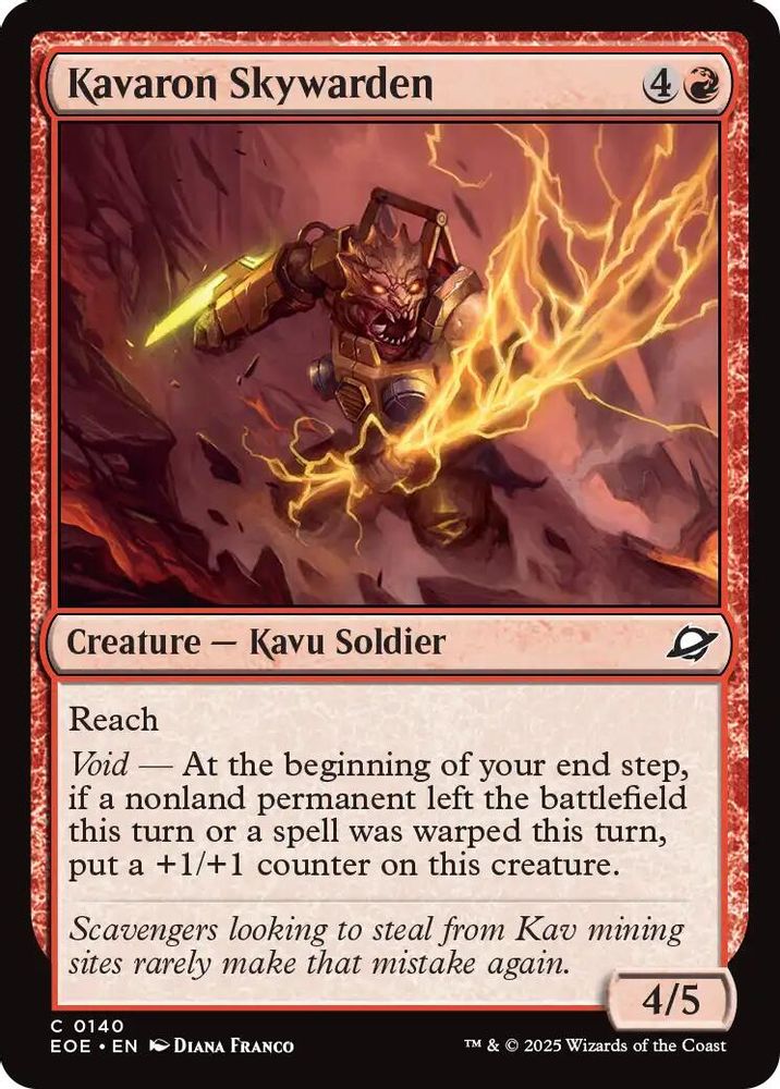 Kavaron Skywarden · 140 · Edge of Eternities · Non-foil
