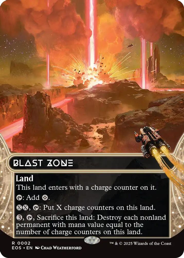 Blast Zone (0002) (Borderless) · 2 · Edge of Eternities: Stellar Sights · Foil