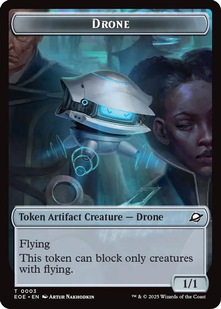 Drone // Lander (0006) Doubled-Sided Token · 3 // 6 · Edge of Eternities · Non-foil