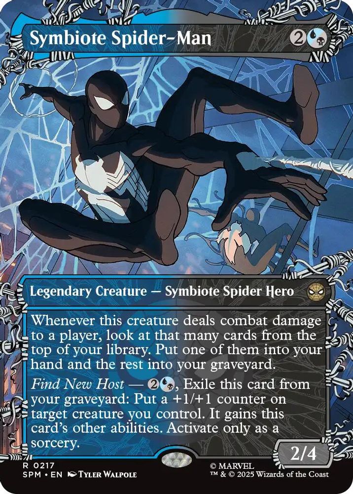 Symbiote Spider-Man (Borderless) · 217 · SPM · Non-foil