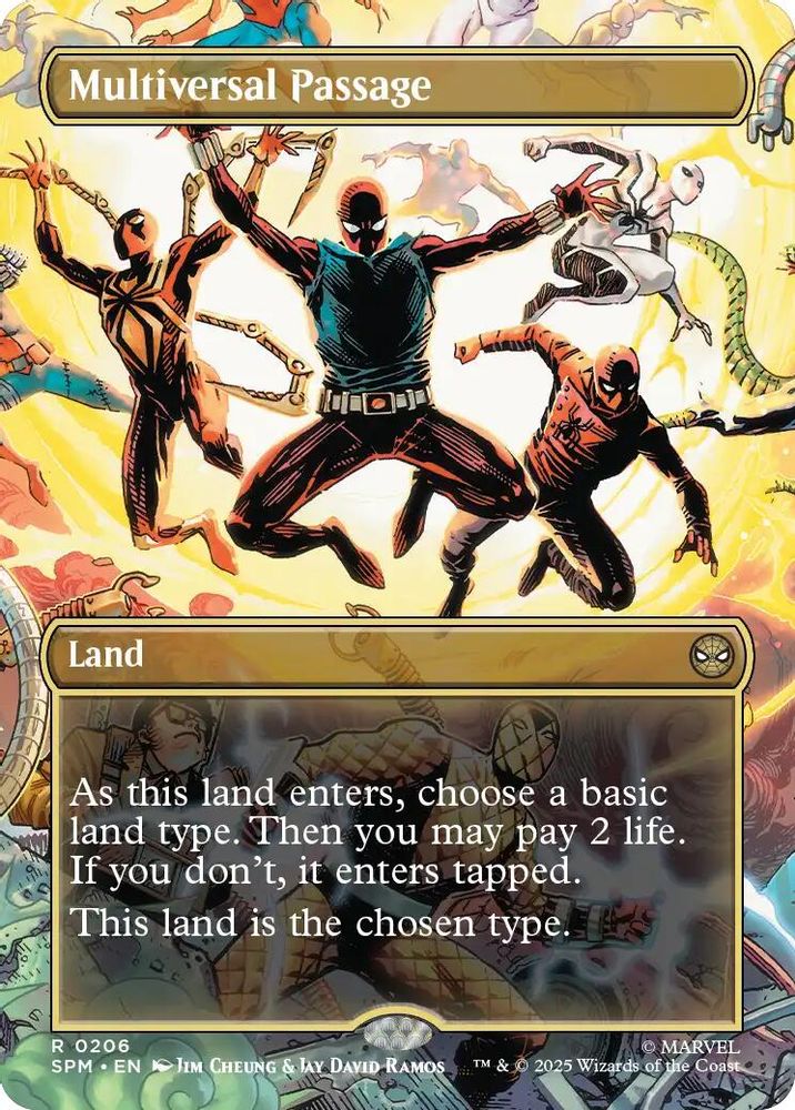 Multiversal Passage (Borderless) · 206 · Marvel's Spider-Man · Non-foil