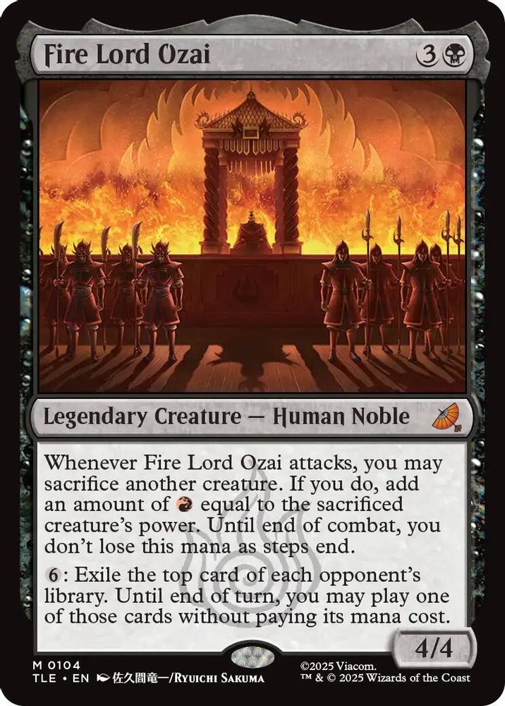 Fire Lord Ozai · 104 · Avatar: The Last Airbender: Eternal-Legal · Foil