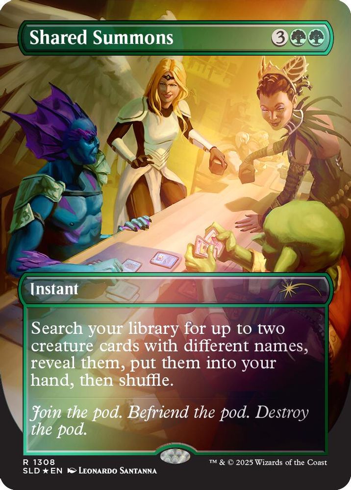 Shared Summons · 1308 · Secret Lair Drop Series · Rainbow Foil
