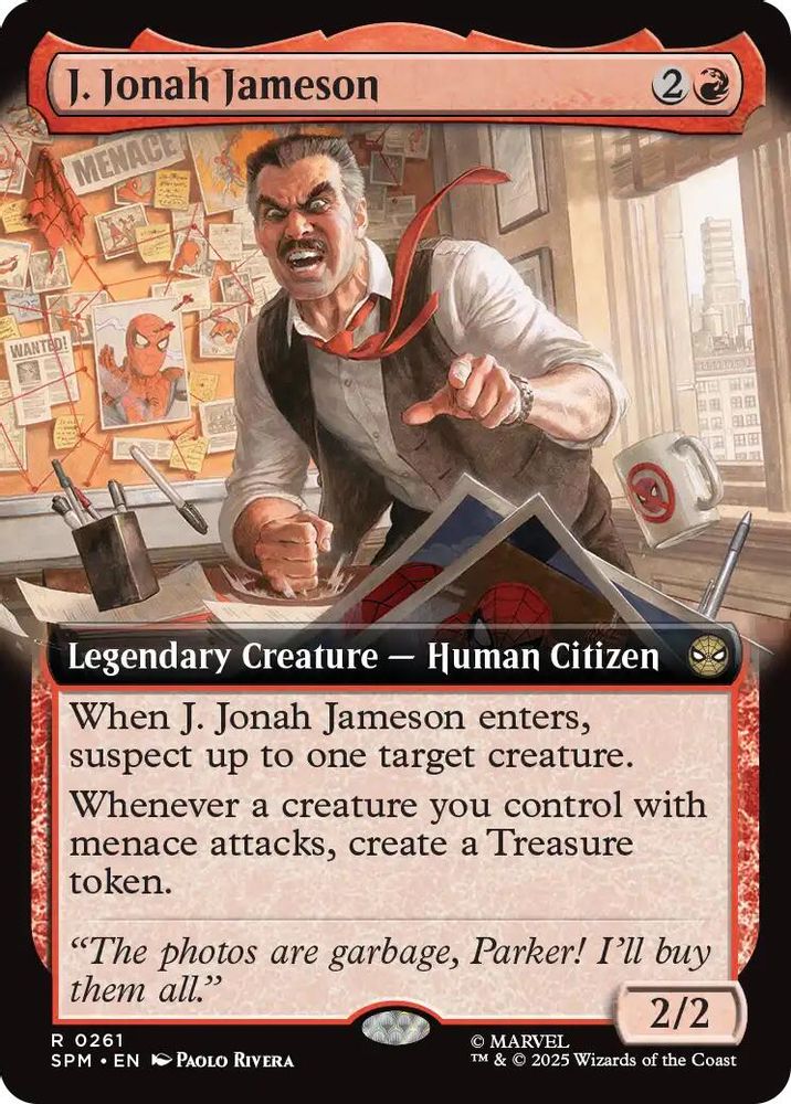 J. Jonah Jameson (Extended Art) · 261 · Marvel's Spider-Man · Non-foil