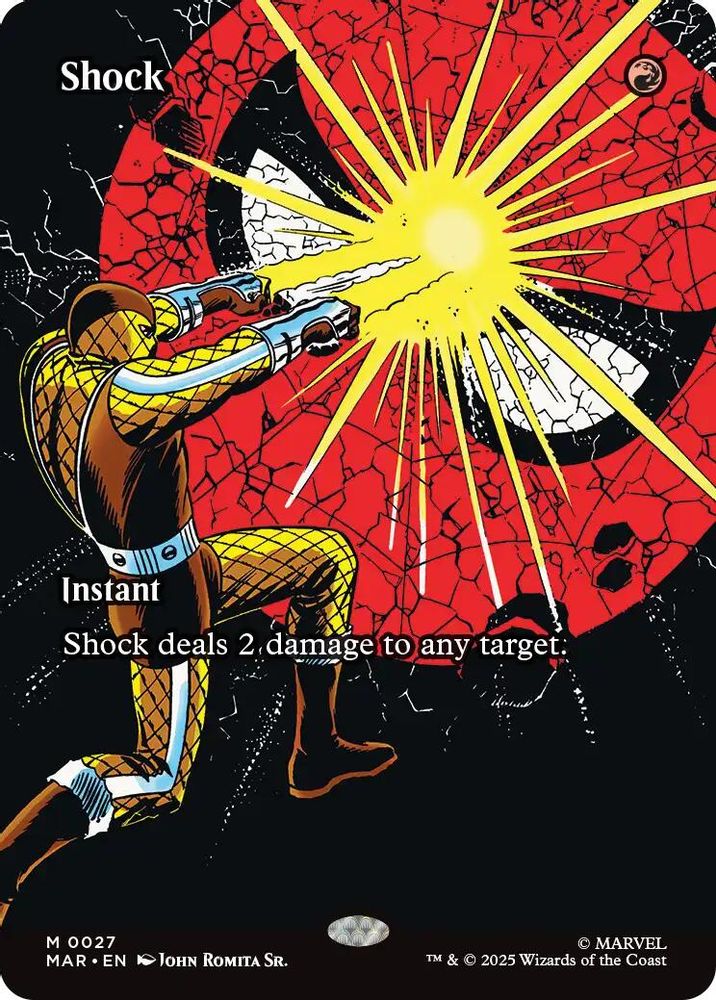 Shock (Borderless) · 27 · Marvel Universe Eternal-Legal · Non-foil